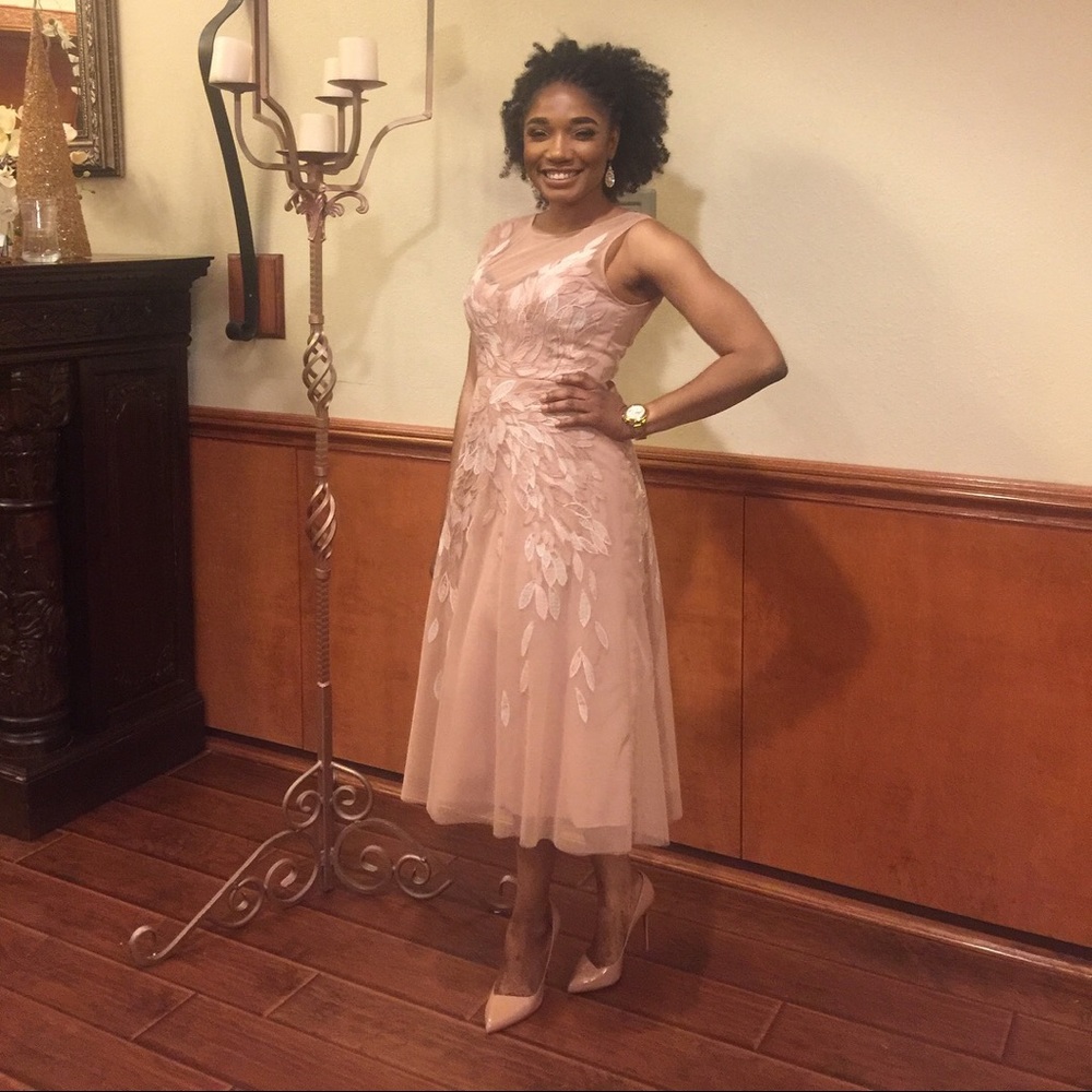 BCBGMaxAzria nude or peach dress in US Size 6